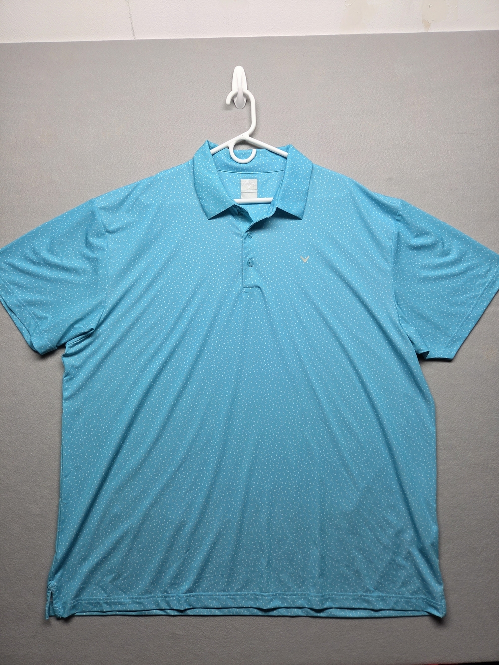 Callaway Opti Dri Aqua Flag Performance Mens Polo 2XL
